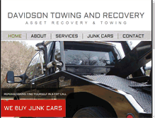 Tablet Screenshot of davidsontowing.com